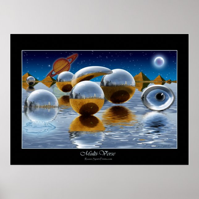 "MULTI-VERSE" Poster av Skye Ryan-Evans (Framsidan)