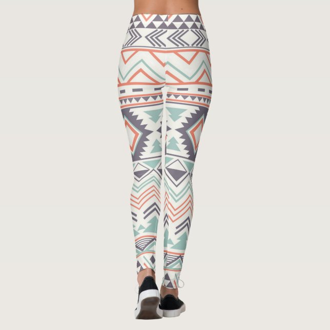 Multiaztec Pastel Women Leggings (Baksida)