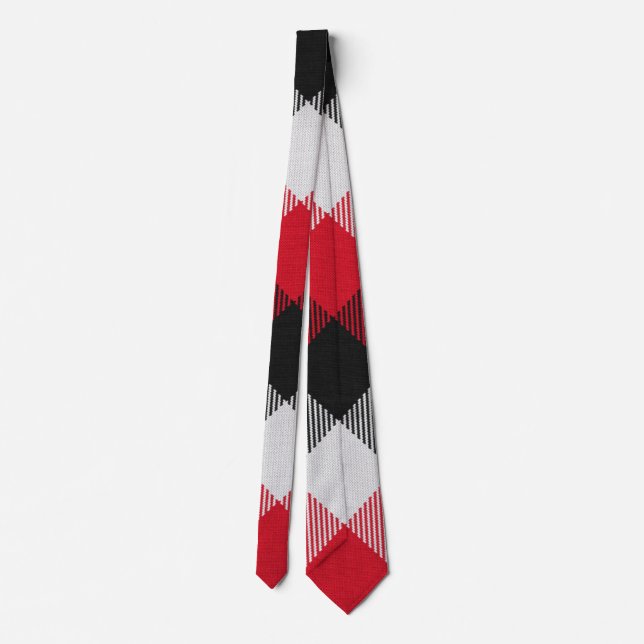 Multicolor Buffalo-rutig jul Slips (Baksida)