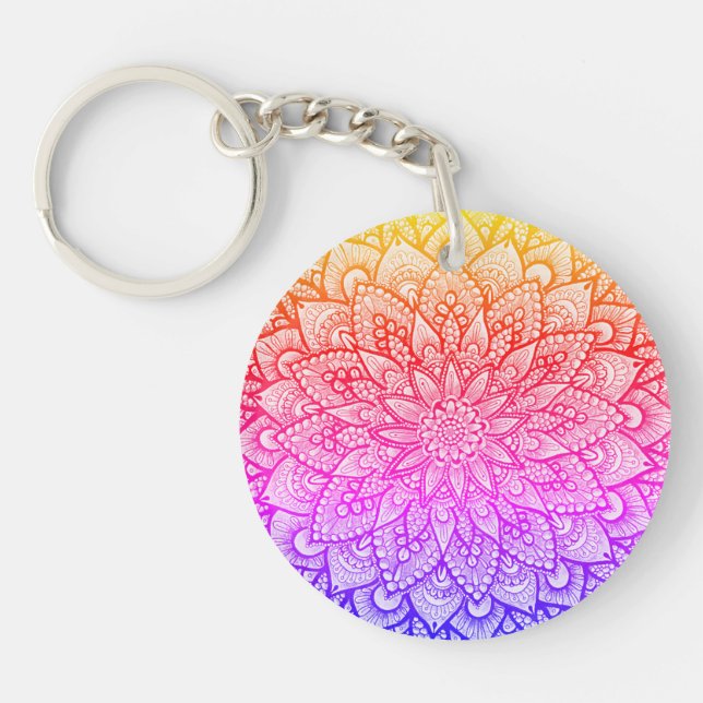Multicolor Mandala Design Original Konst  (Framsidan)
