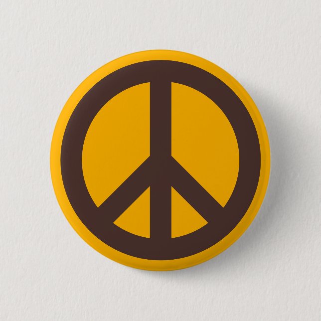 Multicolor Protest Hippie 60-Tal Retro Knapp (Framsida)