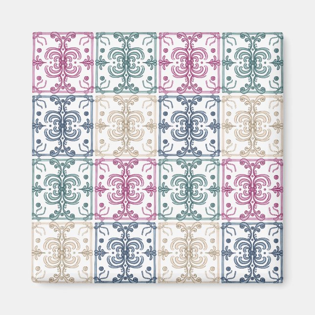 Multicolor Tiles Magnet (Framsidan)