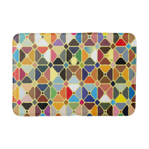 Multicolore-geometriskt mönster med oktonformer badrumsmatta