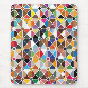 Multicolore-geometriskt mönster med oktonformer musmatta