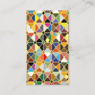 Multicolore-geometriskt mönster med oktonformer tilläggskort