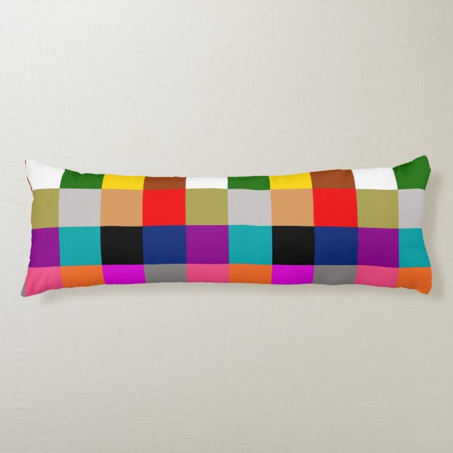 Multicolored Bold Color Blocks Design  Kroppskudde (Framsidan)
