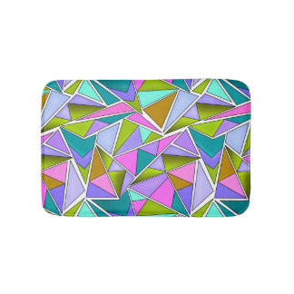 Multicolored bright neon geometric pattern  badrumsmatta