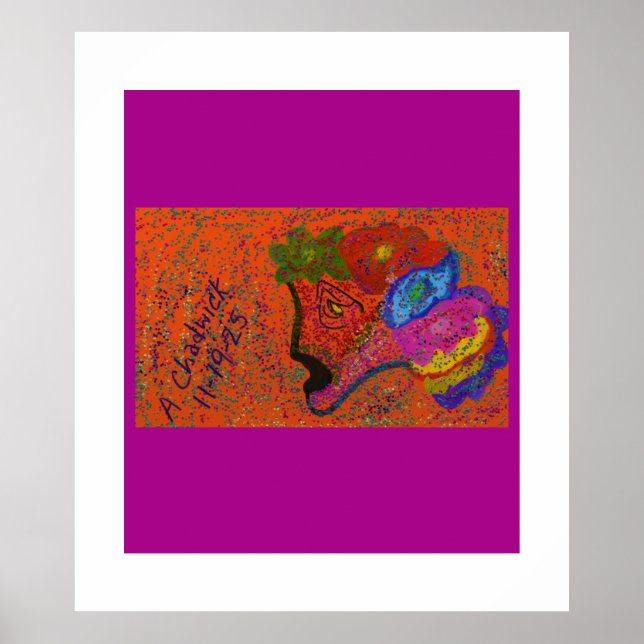 Multicolored Fish Pattern  Poster (Framsidan)