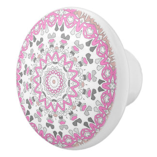 Multicolored ornament mandala kaleidoscope  knopp