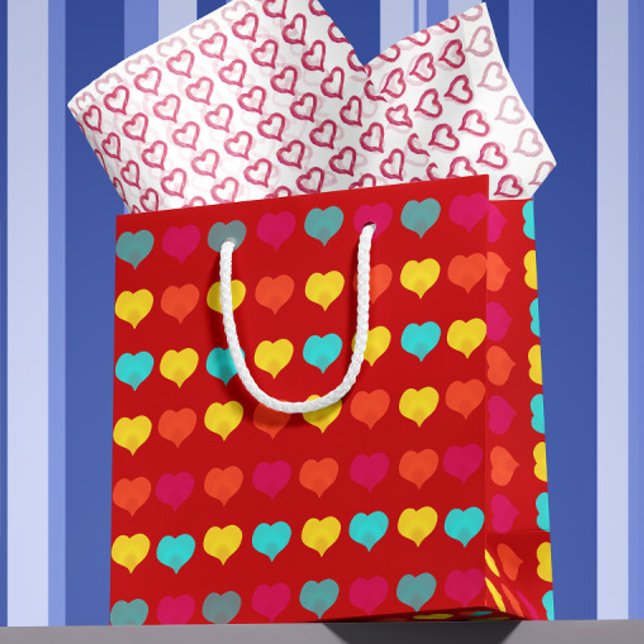 Multicolored stylish hand-drawn heart shapes (Skapare uppladdad)