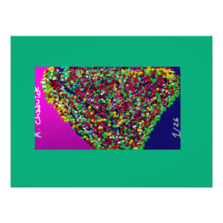 Multicolored Tree Between Worlds Fototryck