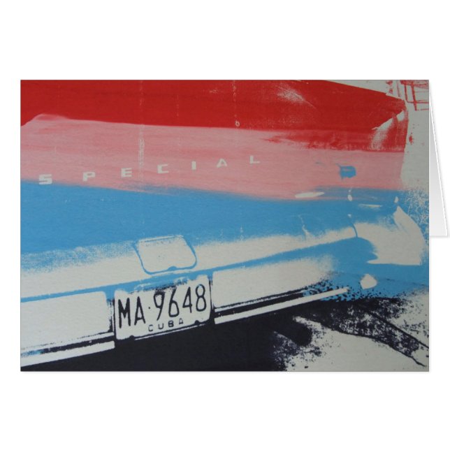 Multicolour stänkskärm hälsningskort (Framsidan Horizontal)