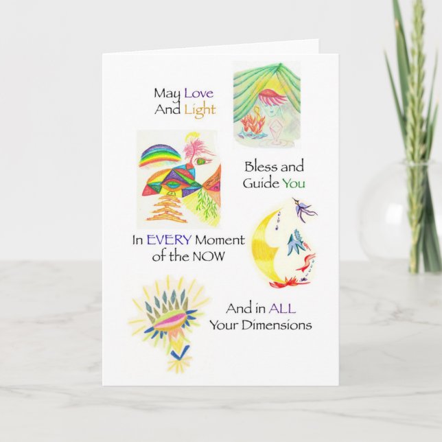 Multidimensional välsignelsekort kort (Framsida)