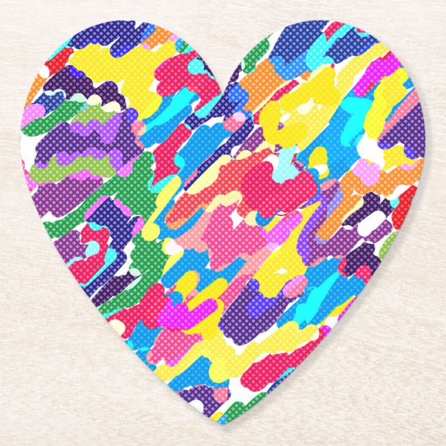 Multifärgad abstrakt - klar underlägg papper (Framsida)