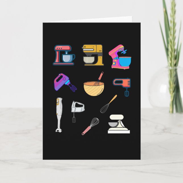 Multifärgad av köksblandare kort (Framsida)