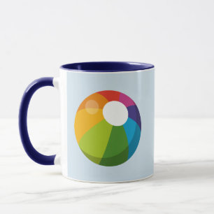 Multifärgad Beach Boll Mugg