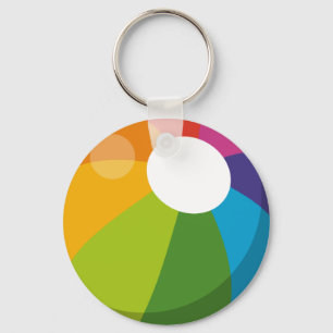 Multifärgad Beach Boll Nyckelring