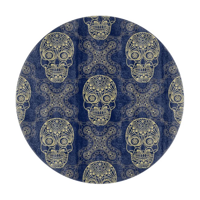 Multifärgad Boho Skull Mönster. (Framsidan)