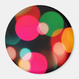 Multifärgad Bokeh Party Magnet