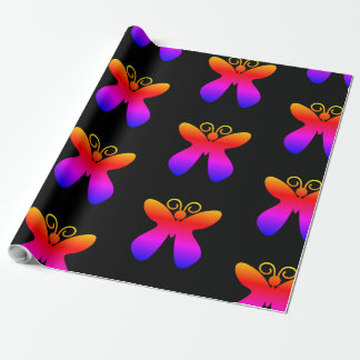 Multifärgad butterfly Mönster Presentpapper