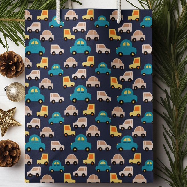 Multifärgad Cars-Tecknad (gift bag, birthday surprise gift bag, teddy bear gift bag, wine gift bag, travel bag, use and throw )