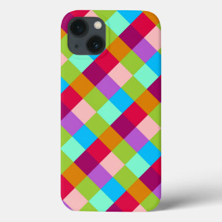 Multifärgad Checkerboard Rand Mönster