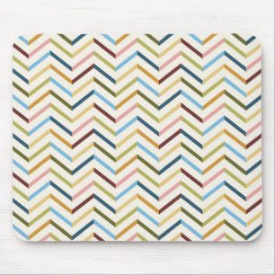 Multifärgad Chevron Mousepad Musmatta