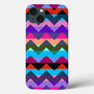 Multifärgad Chevron Zigzag Rand Mönster 2
