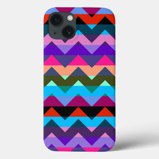 Multifärgad Chevron Zigzag Rand Mönster 2 (Baksida)