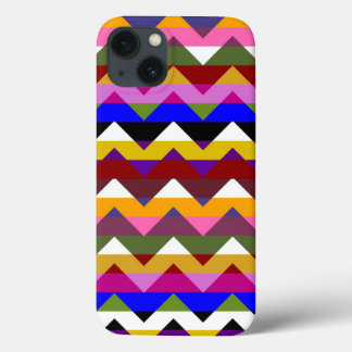 Multifärgad Chevron Zigzag Rand Mönster 3