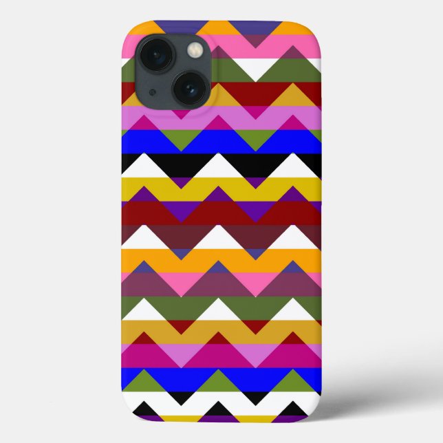 Multifärgad Chevron Zigzag Rand Mönster 3 (Baksida)