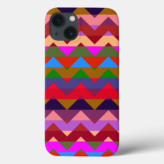 Multifärgad Chevron Zigzag Rand Mönster 4 (Baksida)