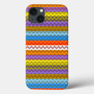 Multifärgad Chevron Zigzag Rand Mönster 5
