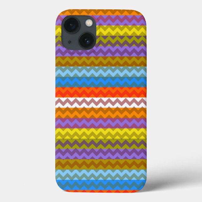 Multifärgad Chevron Zigzag Rand Mönster 5 (Baksida)