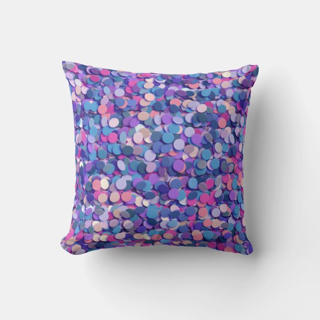 Multifärgad Confetti Kudde (Framsida)