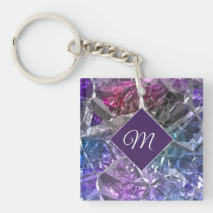 Multifärgad Crystal Keychain