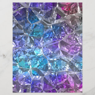 Multifärgad Crystal Scrapbook Papper