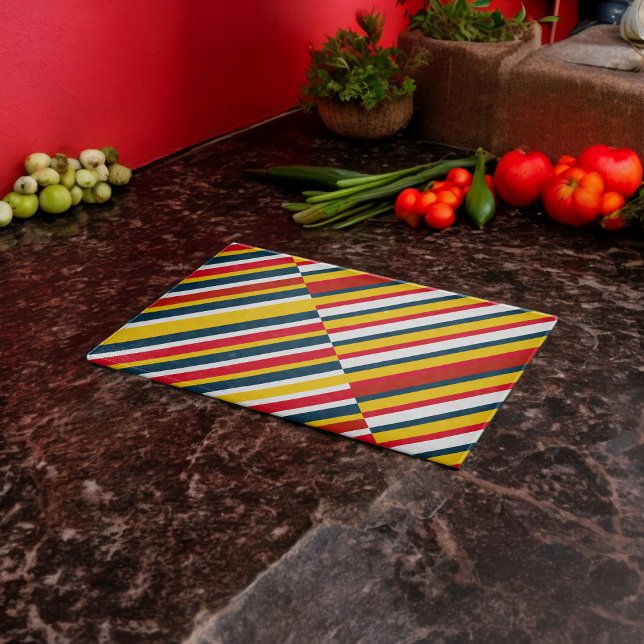 Multifärgad Diagonal Rand (Chopping Board)