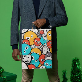 Multifärgad Doodle Monster Tecknad