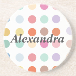 Multifärgad Dots Mönster Underlägg