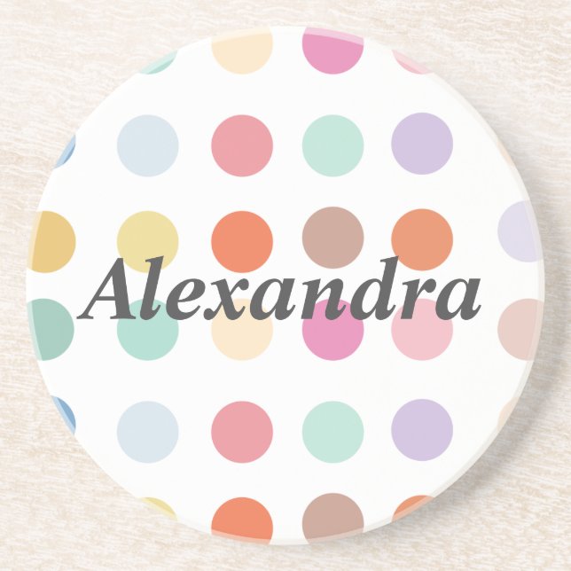 Multifärgad Dots Mönster Underlägg (Framsidan)