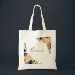 Multifärgad Elegant Blommigt Bridesmaid  Tygkasse<br><div class="desc">Den här multifärgad elegantens blommigt är en gåva från perfekt bröllop för att presentera dina brudar och maid of honor för en sommar-bröllop. Utformningen har praktiskt taget handdragna buketter av rosa,  ,  gult,  burgundi,  rött,  indigo blomma och grönt bladverk,  inspirerande naturskönhet.</div>