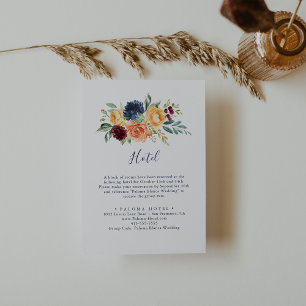 Multifärgad Elegant Blommigt Hotel Tilläggskort