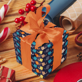 Multifärgad Elephant Tecknad Presentpapper