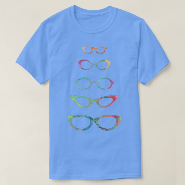 Multifärgad Eyeglass 2 T Shirt (Design framsida)