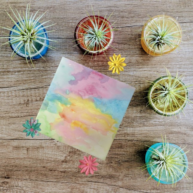 Multifärgad Färg vattenfärgsmodern målning Kakelplatta (Skapare uppladdad)