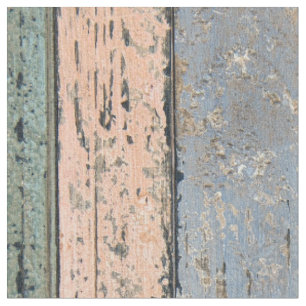 Multifärgad Faux Wood Planks Tyg