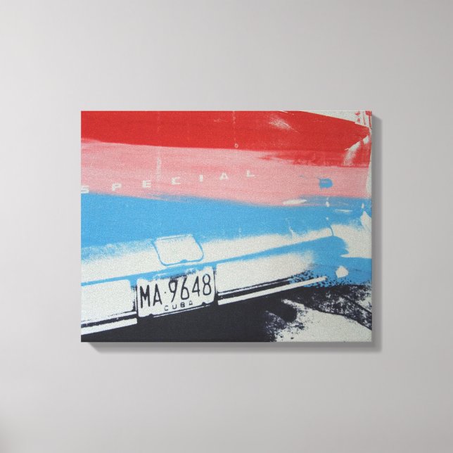 Multifärgad fender canvastryck (Framsida)