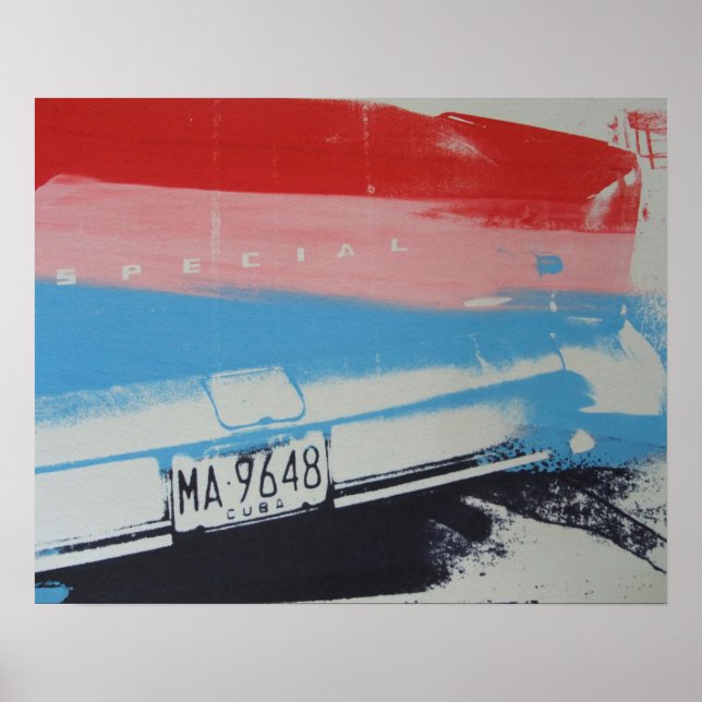 Multifärgad fender poster (Framsidan)