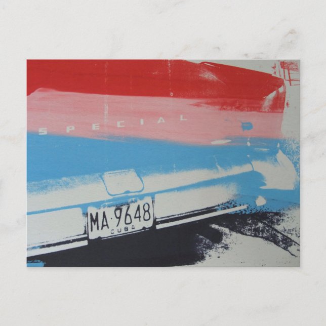 Multifärgad fender vykort (Framsida)